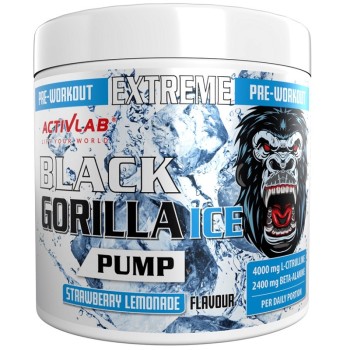 Activlab Black Gorilla Ice Pump Preworkout, 300 Grams