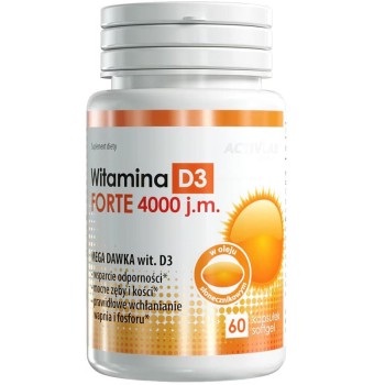 Activlab Vitamin D3 Forte 4000IU, 60 Capsules Activlab Vitamin D3 Forte 4000IU, 60 Capsules