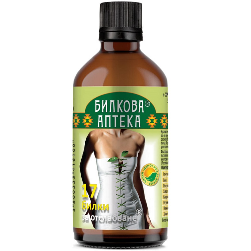 Bioherba Тинктура 17 билки за отслабване, 100 ml Bioherba Тинктура 17 билки за отслабване, 100 ml