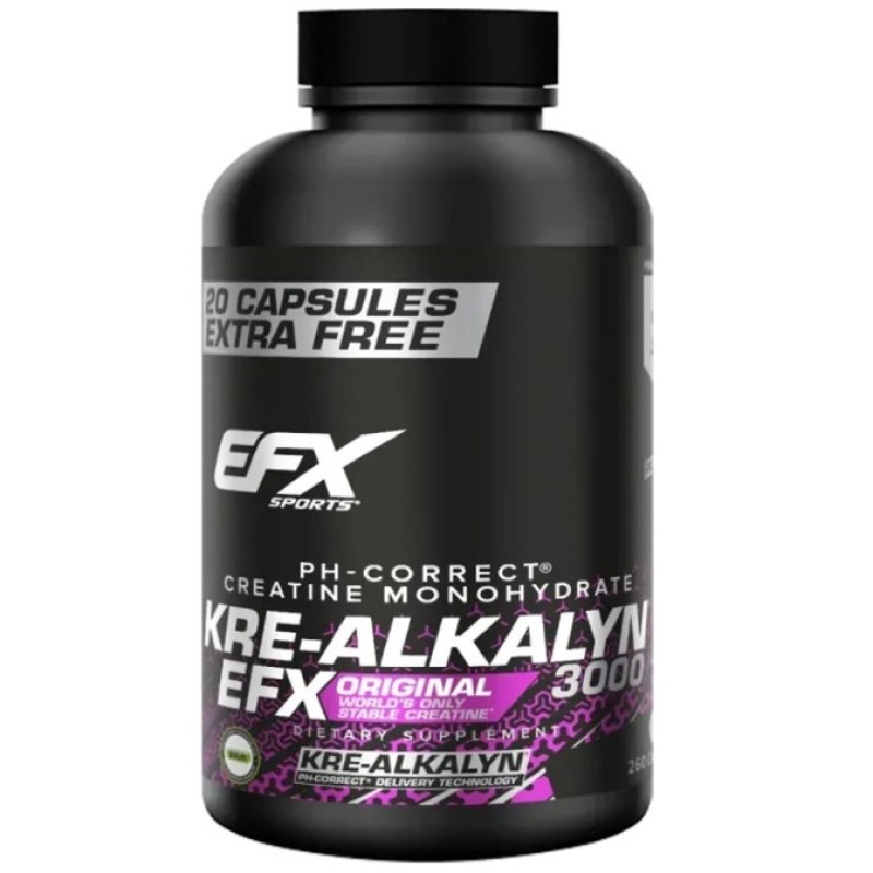 EFX Sports Kre-Alkalyn 3000, 260 Capsules EFX Sports Kre-Alkalyn 3000, 260 Capsules