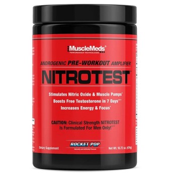 Musclemeds Nitrotest Pre-workout + Test Booster, 468 Grams