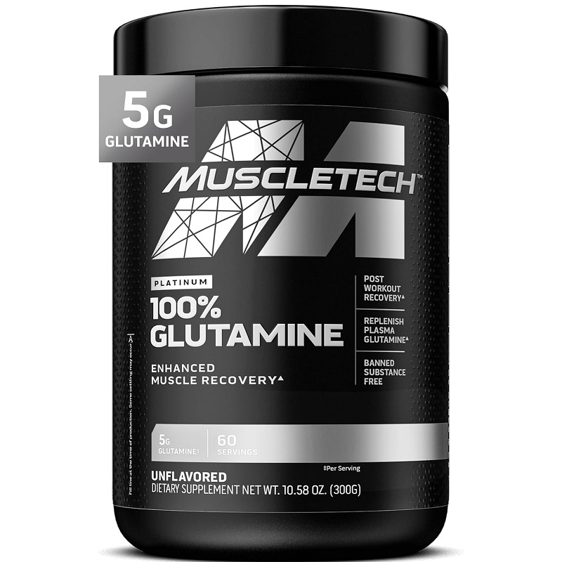 MuscleTech Platinum 100% Glutamine, 300 Grams MuscleTech Platinum 100% Glutamine, 300 Grams