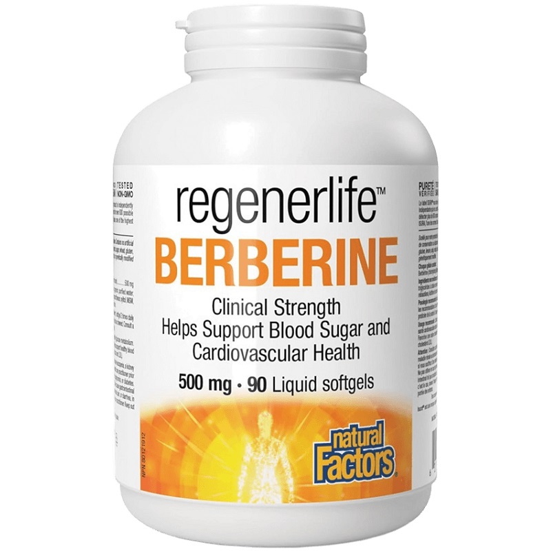 Natural Factors Berberine LipoMicel Matrix 500 mg, 90 Softgels Natural Factors Berberine LipoMicel Matrix 500 mg, 90 Softgels