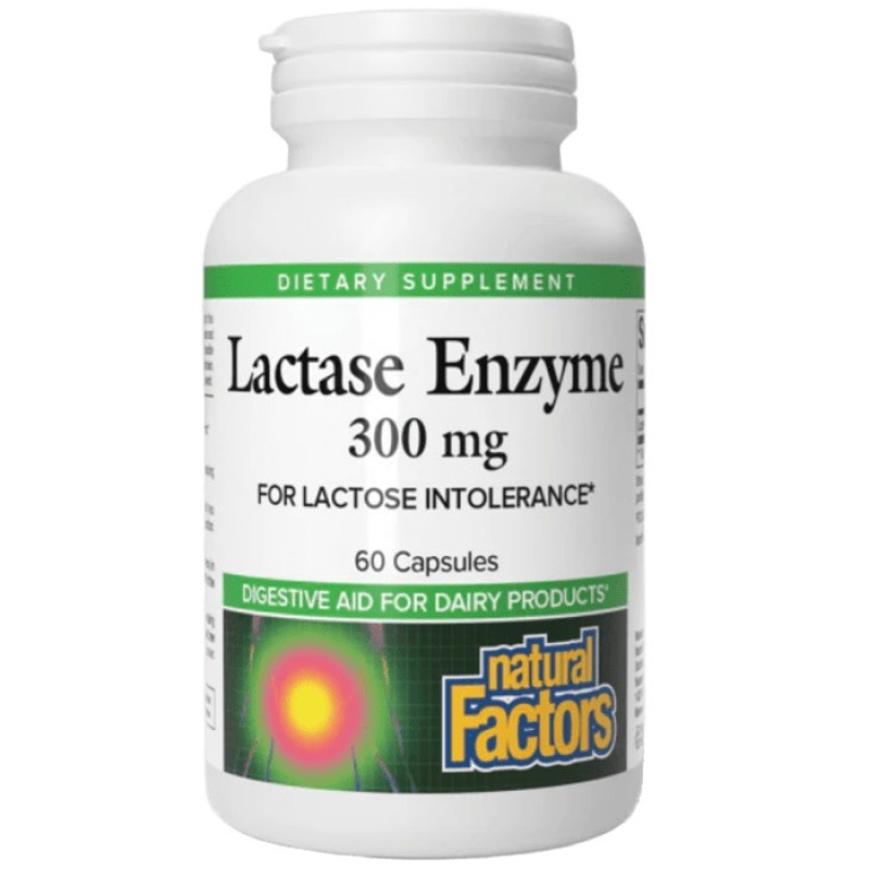 Natural Factors Lactase Enzyme, 60 Capsules Natural Factors Lactase Enzyme, 60 Capsules