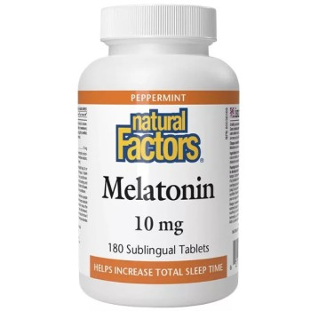 Natural Factors Melatonin 10 mg, 180 Tablets Natural Factors Melatonin 10 mg, 180 Tablets