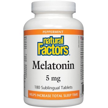 Natural Factors Melatonin 5 mg, 180 Tablets