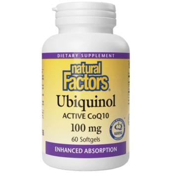 Natural Factors Ubiquinol Active CoQ10 100 mg, 60 Softgels Natural Factors Ubiquinol Active CoQ10 100 mg, 60 Softgels