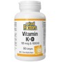 Natural Factors Vitamin K+D 120 mcg and 1000 IU, 60 Softgels