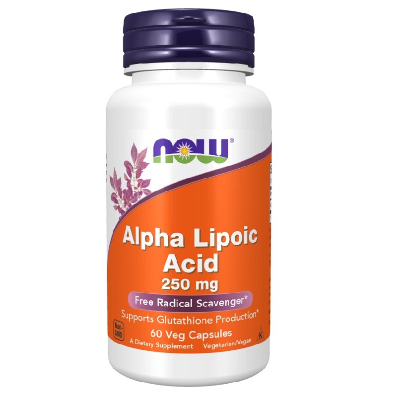 NOW Alpha Lipoic Acid 250 mg, 60 Veg Capsules NOW Alpha Lipoic Acid 250 mg, 60 Veg Capsules