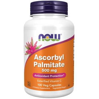 NOW Ascorbyl Palmitate 500mg, 100 Veg Capsules