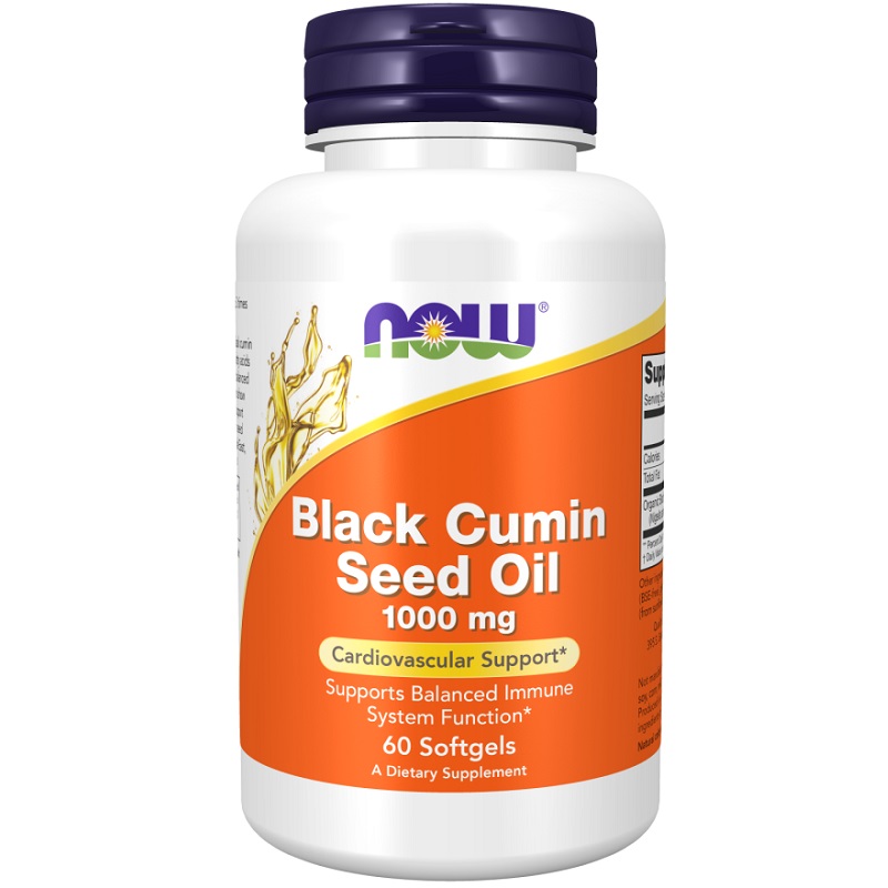NOW Black Cumin Seed Oil, 60 Softgels NOW Black Cumin Seed Oil, 60 Softgels