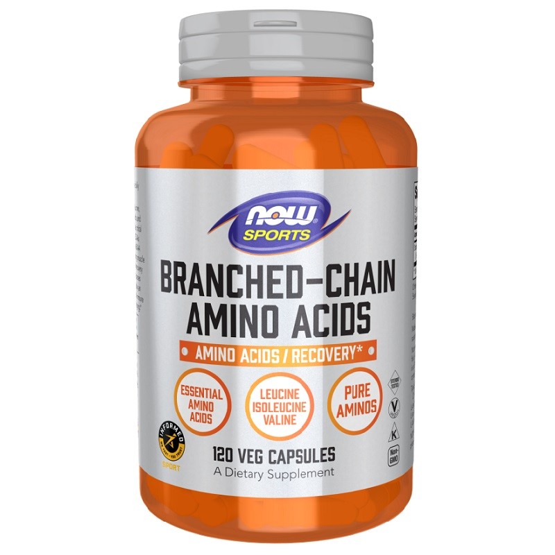 NOW Branched Chain Amino Acids, 120 Veg Capsules