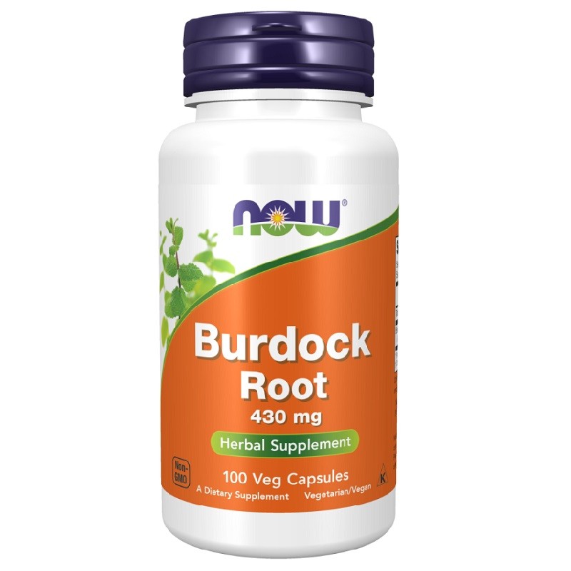 NOW Burdock Root 430mg, 100 Capsules