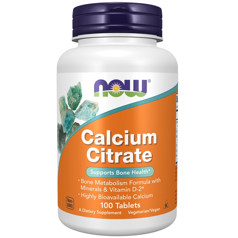 NOW Calcium Citrate with Minerals and Vitamin D-2, 100 Tablets NOW Calcium Citrate with Minerals and Vitamin D-2, 100 Tablets