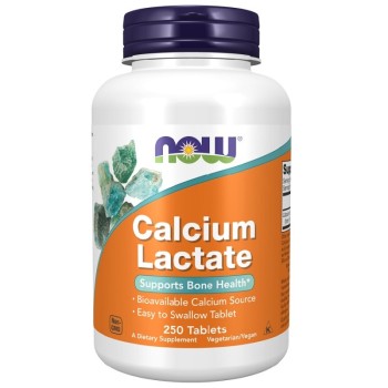 NOW Calcium Lactate, 250 Tablets