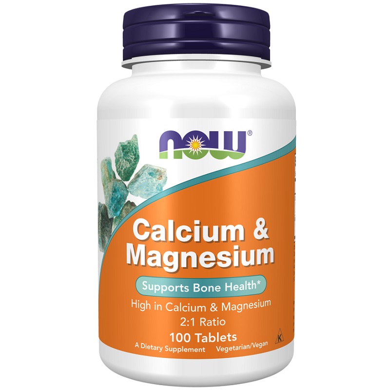 NOW Calcium and Magnesium, 100 Tablets NOW Calcium and Magnesium, 100 Tablets