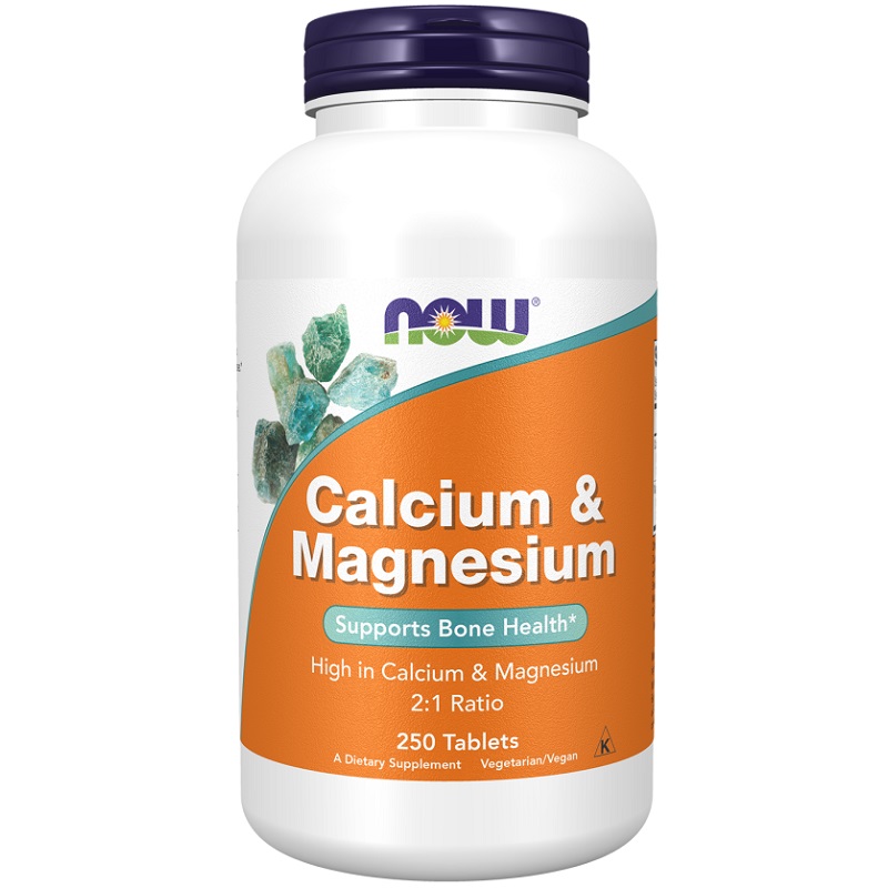 NOW Calcium and Magnesium, 250 Tablets