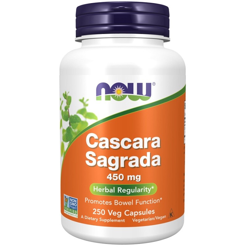 NOW Cascara Sagrada 450mg, 250 Veg Capsules NOW Cascara Sagrada 450mg, 250 Veg Capsules