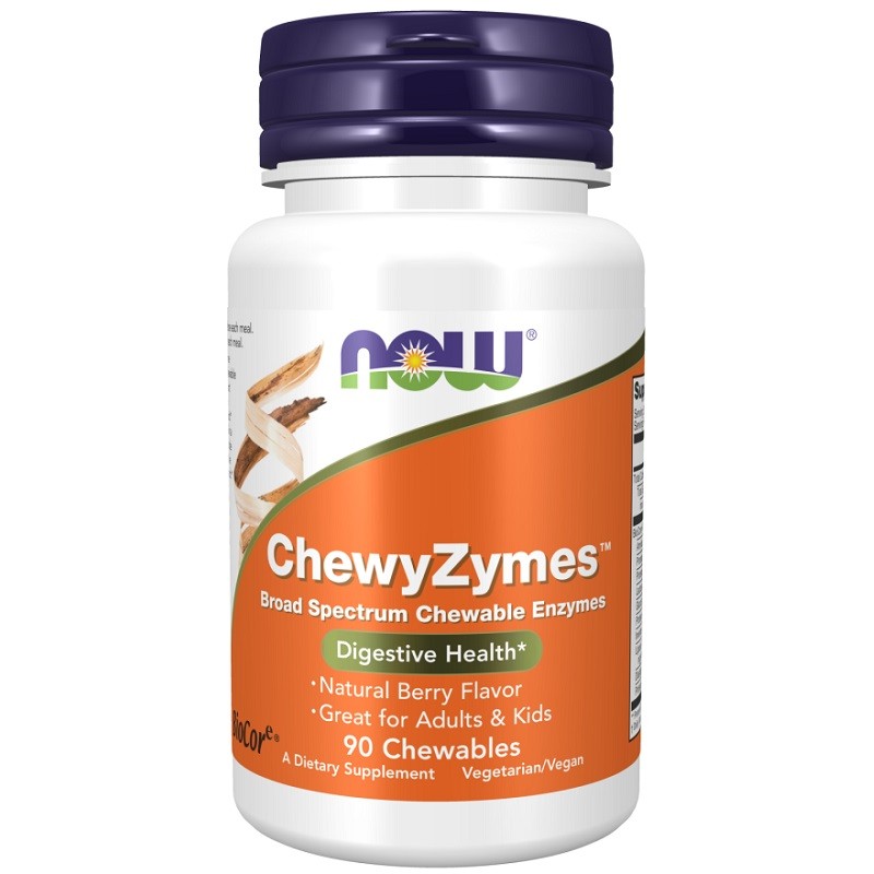 NOW ChewyZymes, 90 Chewables