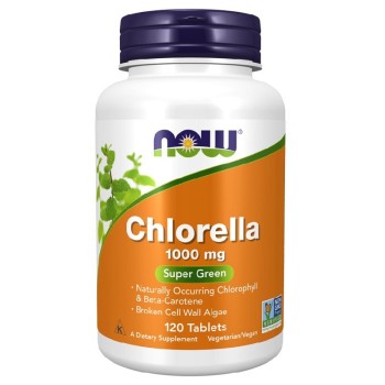 NOW Chlorella 1000mg, 120 Tablets