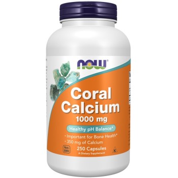 NOW Coral Calcium 1000mg, 250 Veg Capsules