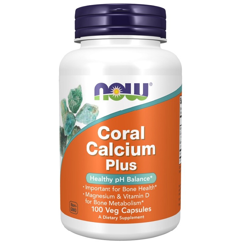 NOW Coral Calcium Plus, 100 Veg Capsules NOW Coral Calcium Plus, 100 Veg Capsules