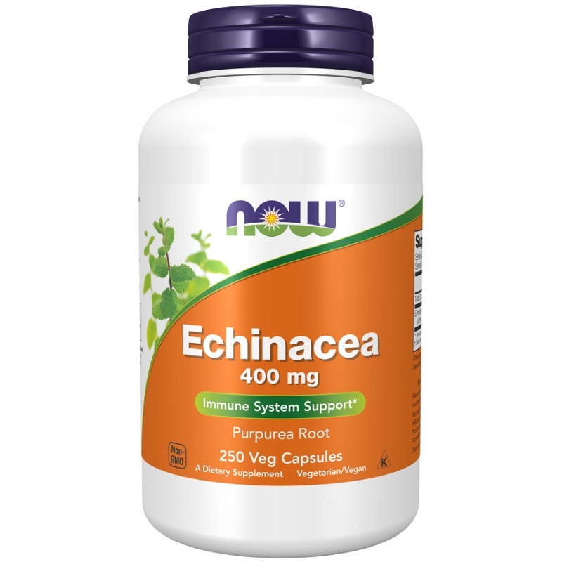 NOW Echinacea 400 mg, 250 Veg Capsules NOW Echinacea 400 mg, 250 Veg Capsules