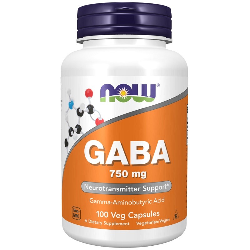 NOW GABA 750mg, 100 Veg Capsules NOW GABA 750mg, 100 Veg Capsules