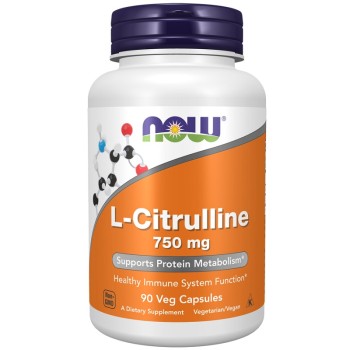 NOW L-Citrulline 750 mg, 90 Veg Capsules NOW L-Citrulline 750 mg, 90 Veg Capsules