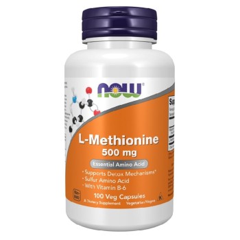 NOW L-Methionine 500mg, 100 Veg Capsules NOW L-Methionine 500mg, 100 Veg Capsules