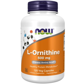 NOW L-Ornithine 500mg, 120 Veg Capsules NOW L-Ornithine 500mg, 120 Veg Capsules