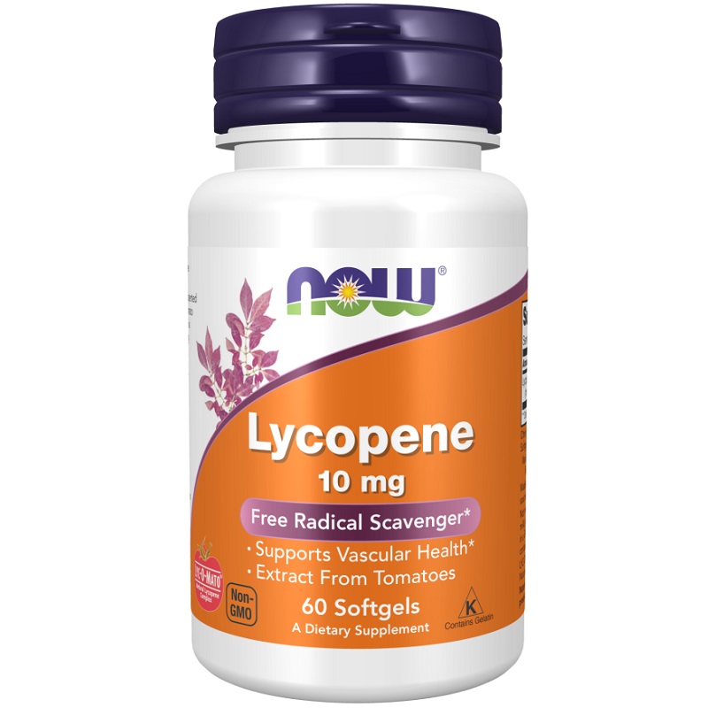NOW Lycopene 10mg, 60 Softgels