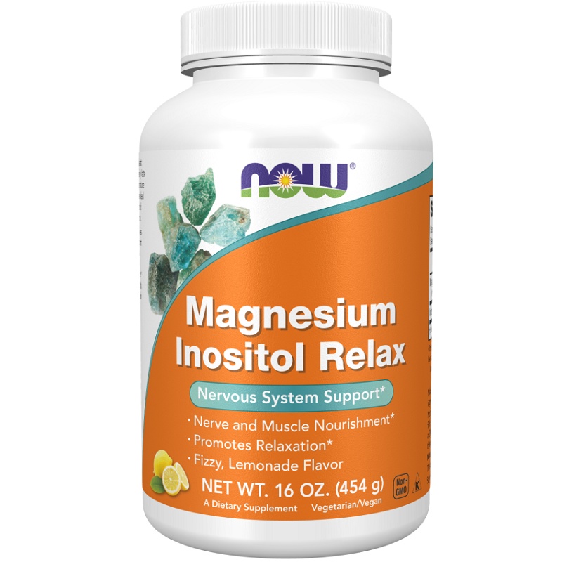 NOW Magnesium Inositol Relax Powder, 454 Grams
