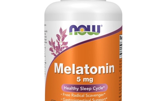 NOW Melatonin 5 mg, 180 Veg Capsules - FitnesDobavki.bg