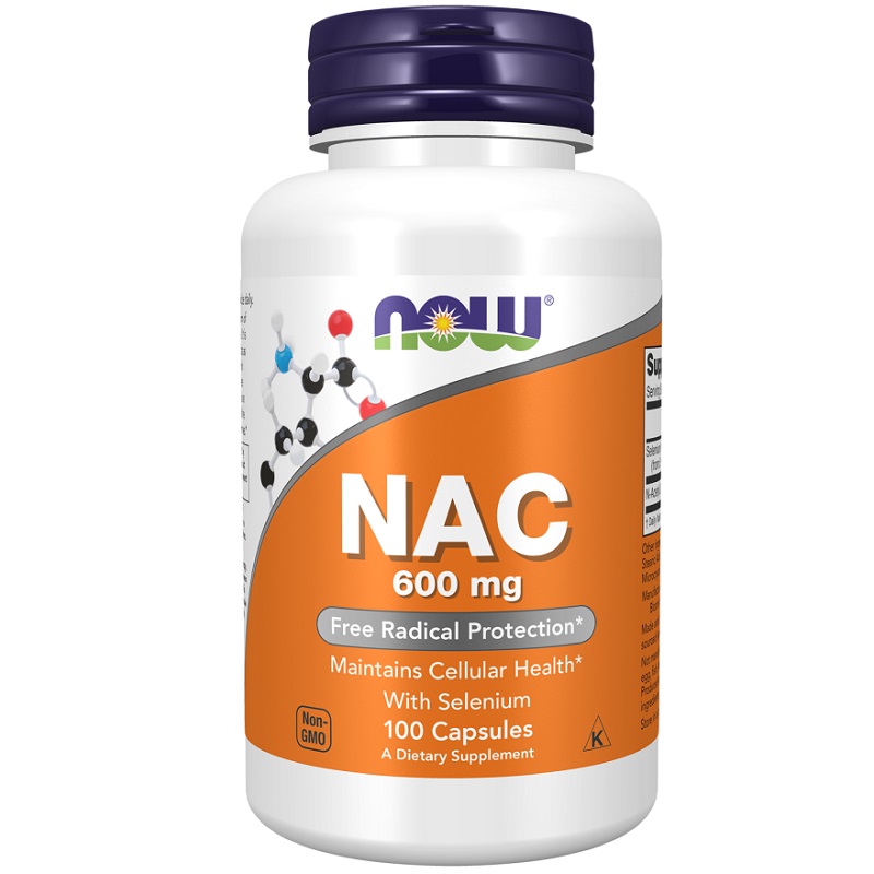 NOW NAC 600 mg with Selenium, 100 Veg Capsules NOW NAC 600 mg with Selenium, 100 Veg Capsules