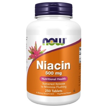 NOW Niacin 500mg, 250 Tablets