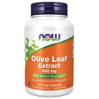 NOW Olive Leaf Extract 500mg, 120 Veg Capsules