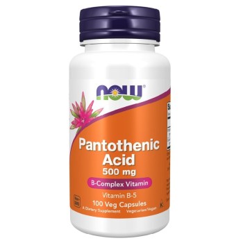 NOW Pantothenic Acid 500mg, 100 Veg Capsules