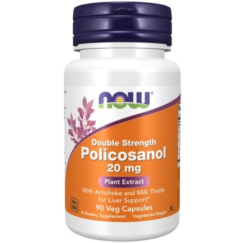 NOW Policosanol 20 mg Double Strength, 90 Veg Capsules NOW Policosanol 20 mg Double Strength, 90 Veg Capsules