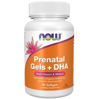 NOW Prenatal Gels + DHA, 90 Softgels