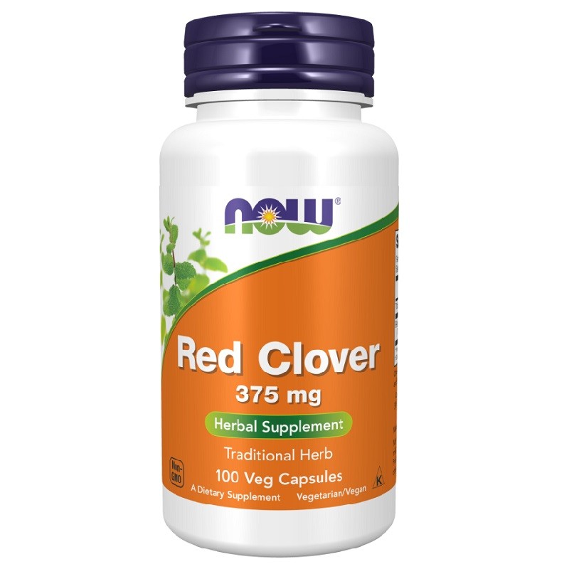 NOW Red Clover 375 mg, 100 Capsules NOW Red Clover 375 mg, 100 Capsules