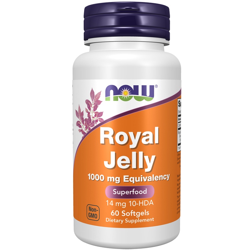 NOW Royal Jelly 1000 mg, 60 Softgels NOW Royal Jelly 1000 mg, 60 Softgels