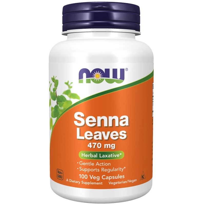 NOW Senna Leaves 470mg, 100 Veg Capsules NOW Senna Leaves 470mg, 100 Veg Capsules