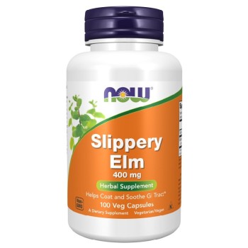 NOW Slippery Elm 400mg, 100 Capsules