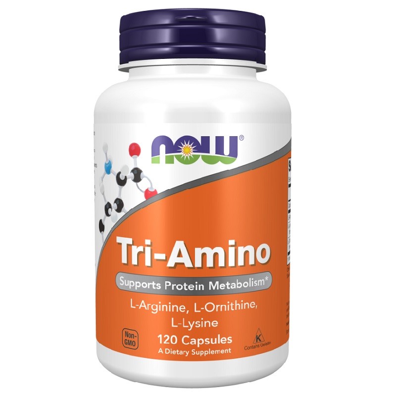NOW Tri-Amino, 120 Capsules