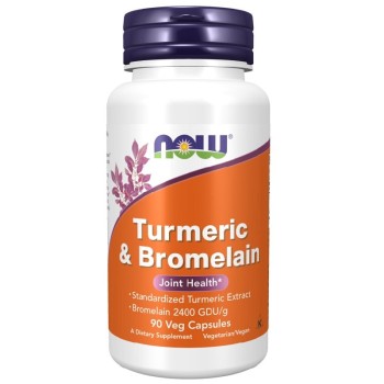 NOW Turmeric and Bromelain, 90 Veg Capsules NOW Turmeric and Bromelain, 90 Veg Capsules