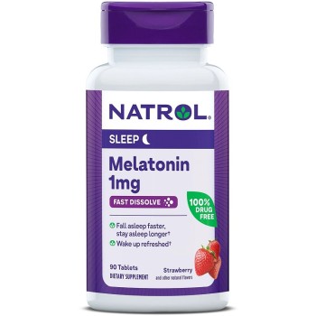 Natrol Melatonin Fast Dissolve 1 mg, 90 Tablets Natrol Melatonin Fast Dissolve 1 mg, 90 Tablets