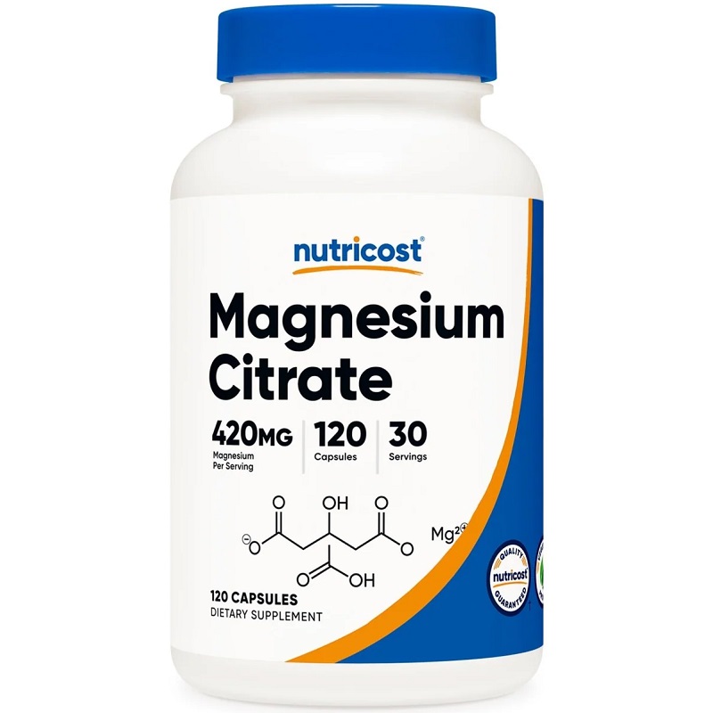 Nutricost Magnesium Citrate 420 mg, 60 Capsules Nutricost Magnesium Citrate 420 mg, 60 Capsules