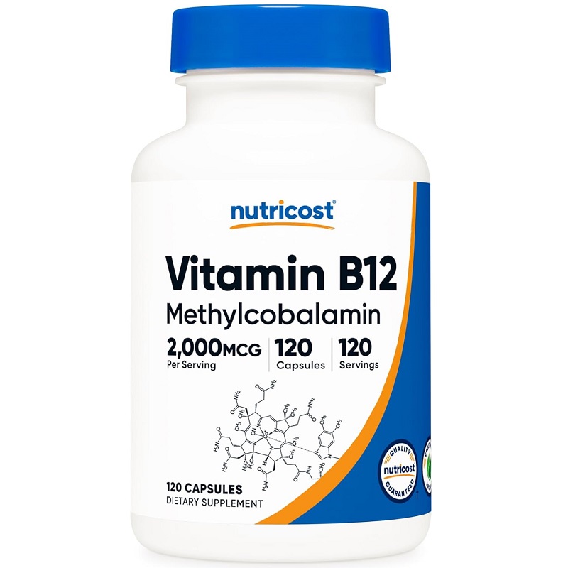 Nutricost Vitamin B12 2,000 mcg, 120 Capsules Nutricost Vitamin B12 2,000 mcg, 120 Capsules