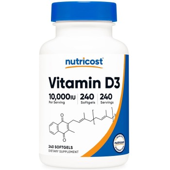 Nutricost Vitamin D3 10,000 IU, 240 Softgels